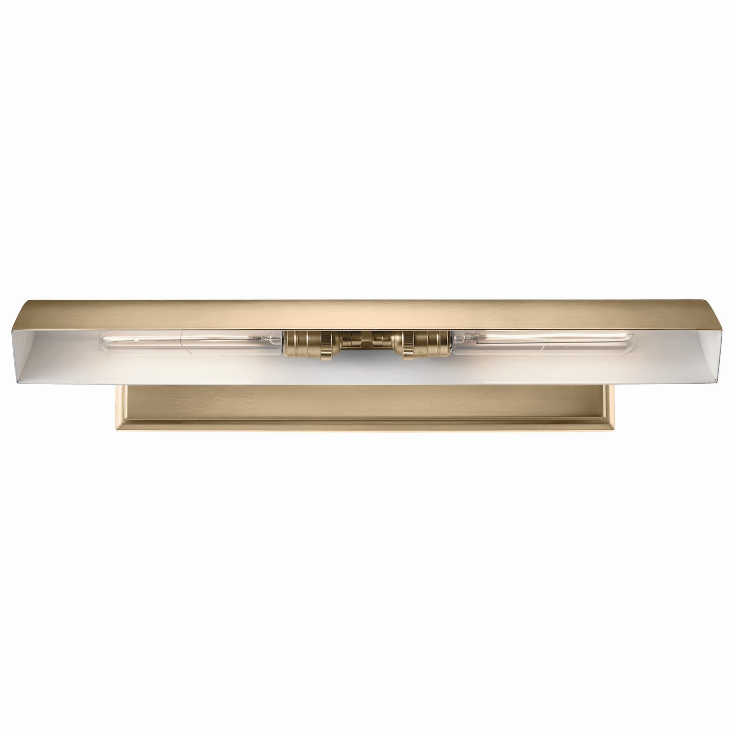 KICHLER 52686CPZ Carston 24 Inch 2 Light Led Picture Light In Champagne Bronze With White Interior