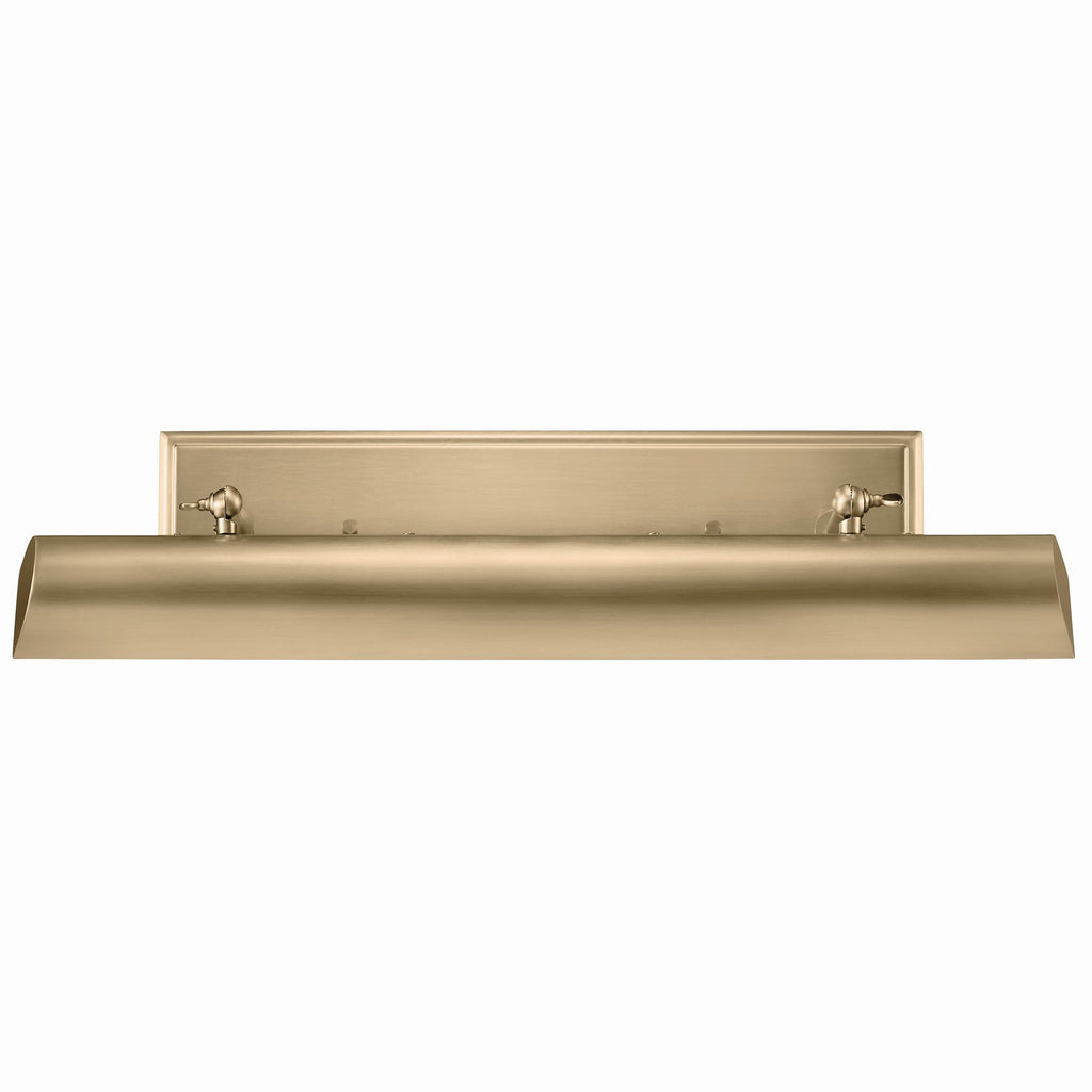 KICHLER 52686CPZ Carston 24 Inch 2 Light Led Picture Light In Champagne Bronze With White Interior