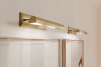 KICHLER 52686CPZ Carston 24 Inch 2 Light Led Picture Light In Champagne Bronze With White Interior
