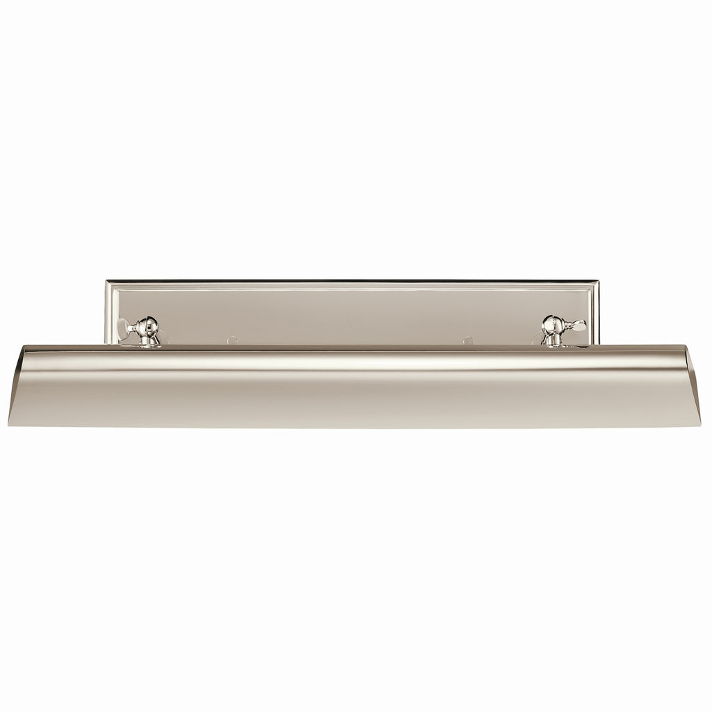 KICHLER 52686PN Carston 24 Inch 2 Light Led Picture Light In Polished Nickel With White Interior