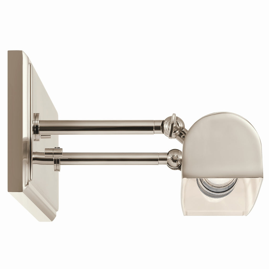 KICHLER 52686PN Carston 24 Inch 2 Light Led Picture Light In Polished Nickel With White Interior