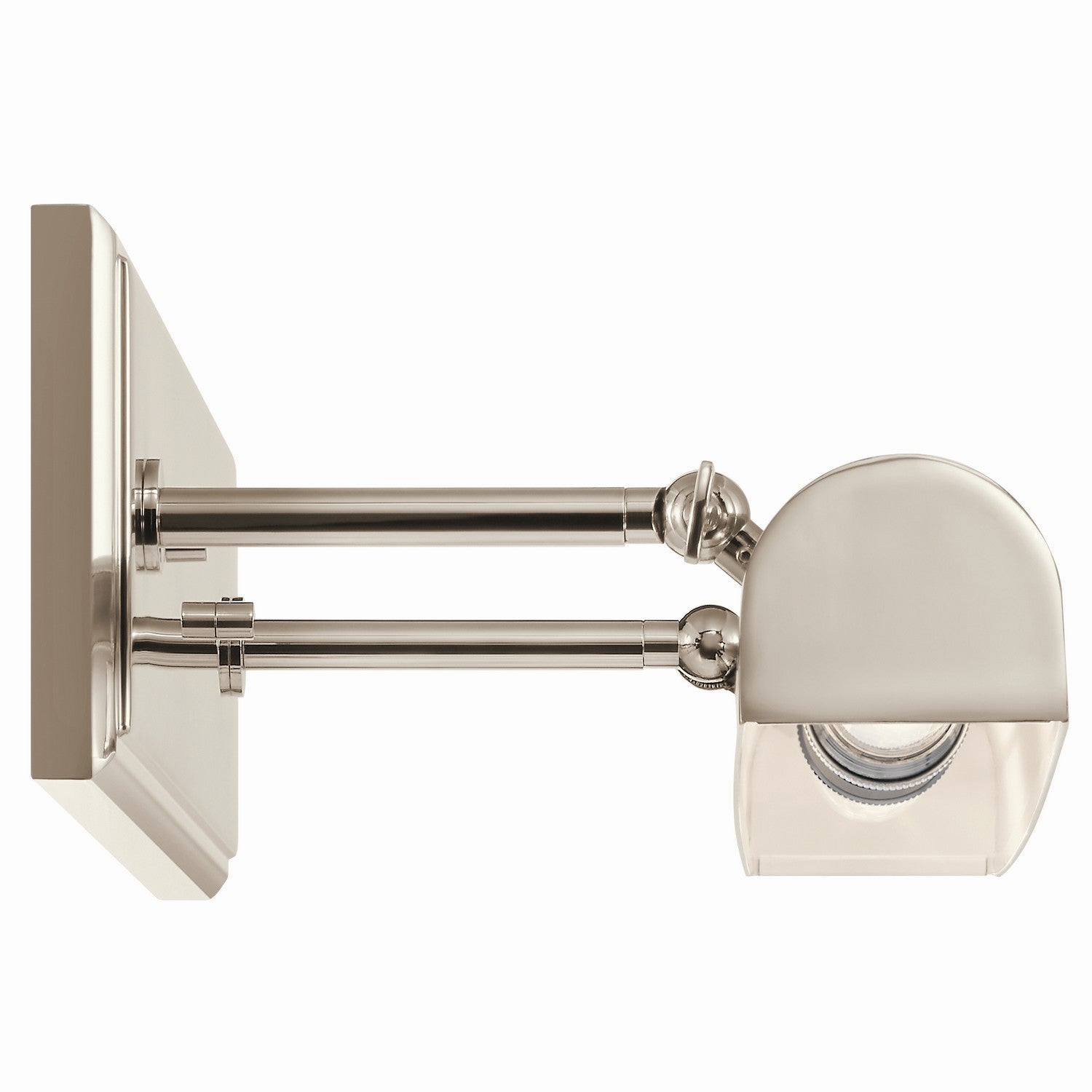 KICHLER 52686PN Carston 24 Inch 2 Light Led Picture Light In Polished Nickel With White Interior