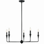 KICHLER 52689BK Alvaro 30 Inch 5 Light Chandelier In Black