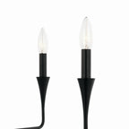 KICHLER 52689BK Alvaro 30 Inch 5 Light Chandelier In Black