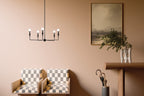 KICHLER 52689BK Alvaro 30 Inch 5 Light Chandelier In Black