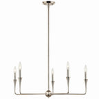 KICHLER 52689PN Alvaro 30 Inch 5 Light Chandelier In Polished Nickel
