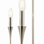 KICHLER 52689PN Alvaro 30 Inch 5 Light Chandelier In Polished Nickel