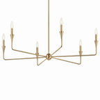 KICHLER 52690CPZ Alvaro 40 Inch 6 Light Chandelier In Champagne Bronze