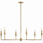 KICHLER 52690CPZ Alvaro 40 Inch 6 Light Chandelier In Champagne Bronze