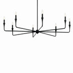 KICHLER 52691BK Alvaro 50 Inch 8 Light Chandelier In Black