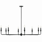 KICHLER 52691BK Alvaro 50 Inch 8 Light Chandelier In Black