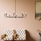 KICHLER 52691BK Alvaro 50 Inch 8 Light Chandelier In Black