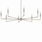 KICHLER 52691PN Alvaro 50 Inch 8 Light Chandelier In Polished Nickel