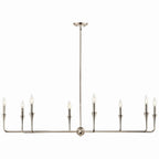 KICHLER 52691PN Alvaro 50 Inch 8 Light Chandelier In Polished Nickel