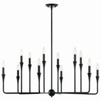 KICHLER 52692BK Alvaro 39.75 Inch 12 Light Multi-Tier Chandelier In Black