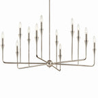 KICHLER 52692PN Alvaro 39.75 Inch 12 Light Multi-Tier Chandelier In Polished Nickel