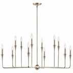 KICHLER 52692PN Alvaro 39.75 Inch 12 Light Multi-Tier Chandelier In Polished Nickel