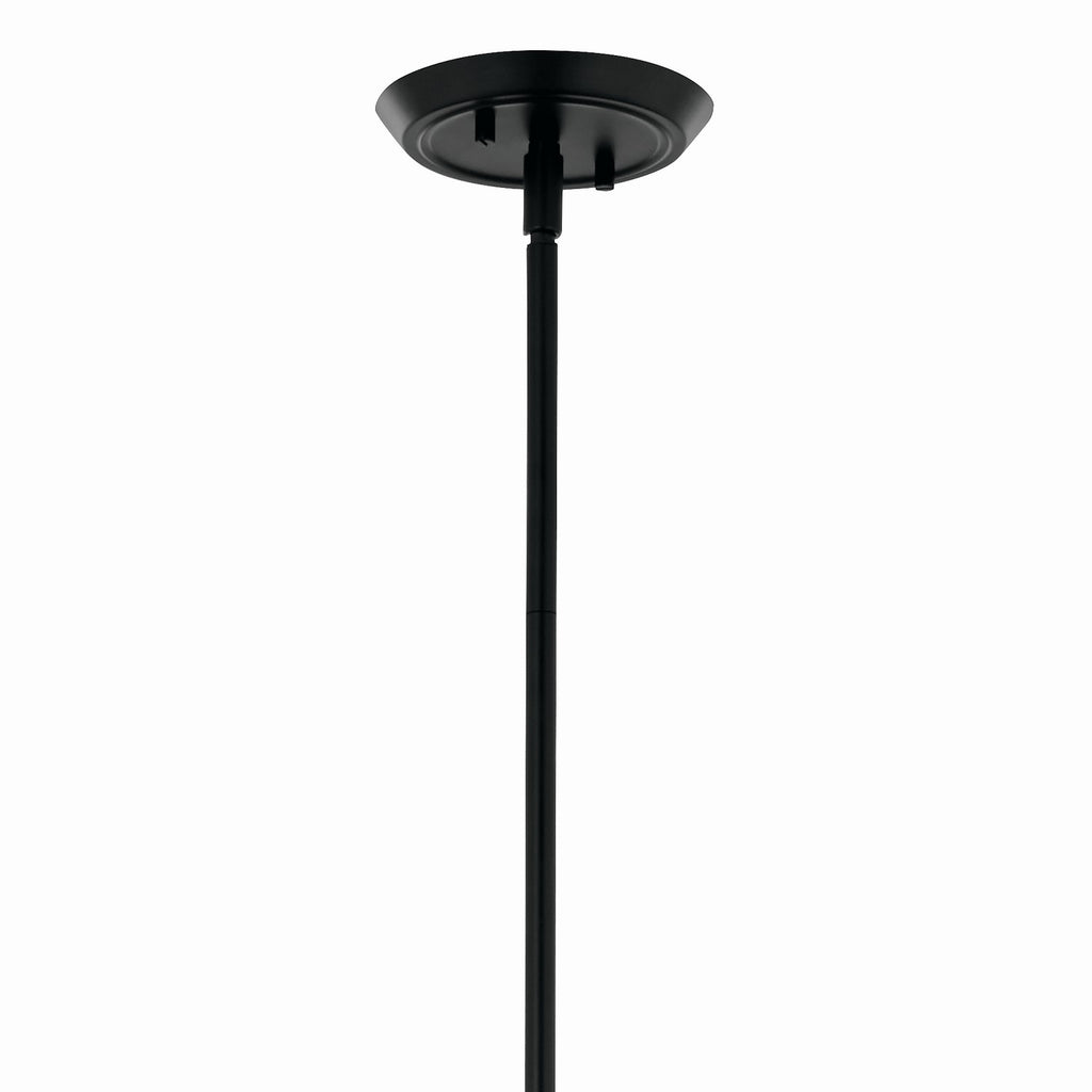KICHLER 52693BK Alvaro 45.5 Inch 8 Light Linear Chandelier In Black
