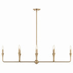 KICHLER 52693CPZ Alvaro 45.5 Inch 8 Light Linear Chandelier In Champagne Bronze
