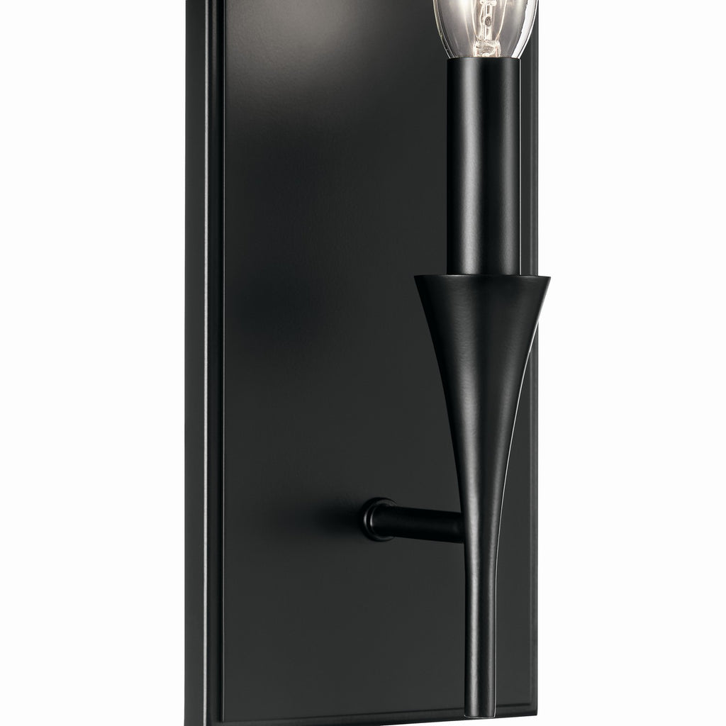 KICHLER 52694BK Alvaro 11.5 Inch 1 Light Wall Sconce In Black