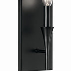 KICHLER 52694BK Alvaro 11.5 Inch 1 Light Wall Sconce In Black
