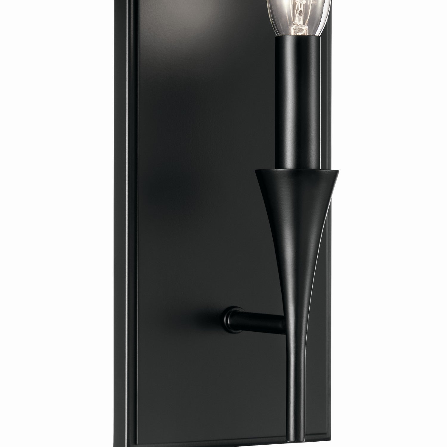 KICHLER 52694BK Alvaro 11.5 Inch 1 Light Wall Sconce In Black