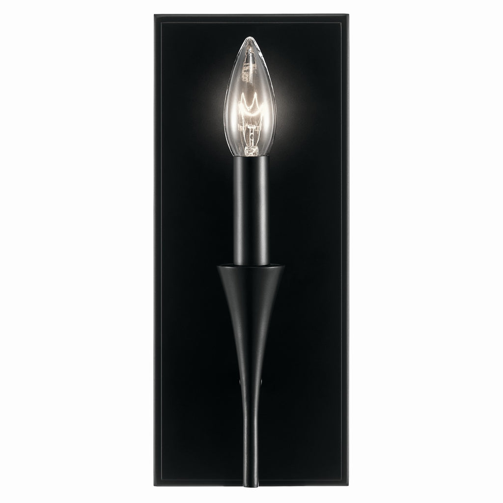 KICHLER 52694BK Alvaro 11.5 Inch 1 Light Wall Sconce In Black
