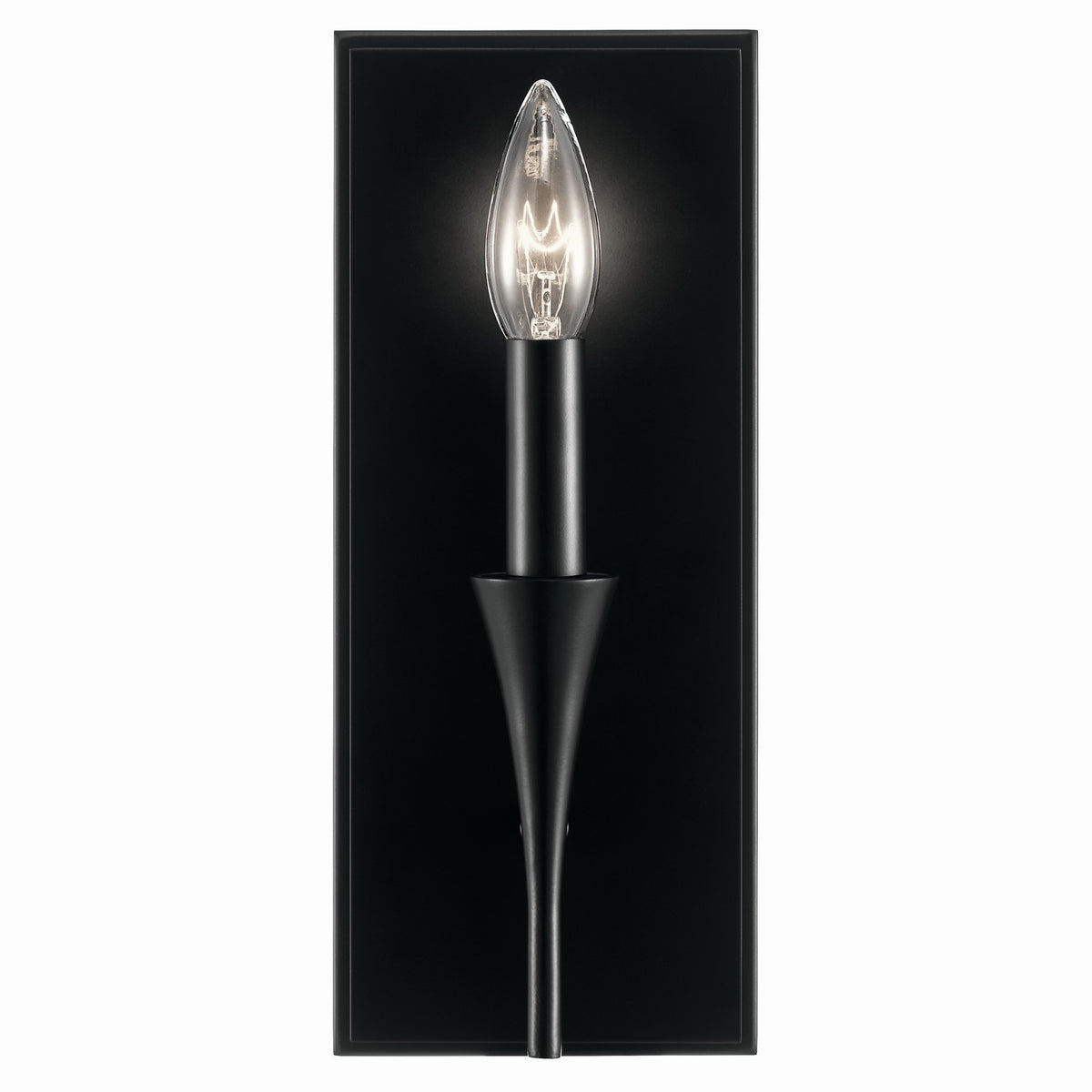 KICHLER 52694BK Alvaro 11.5 Inch 1 Light Wall Sconce In Black