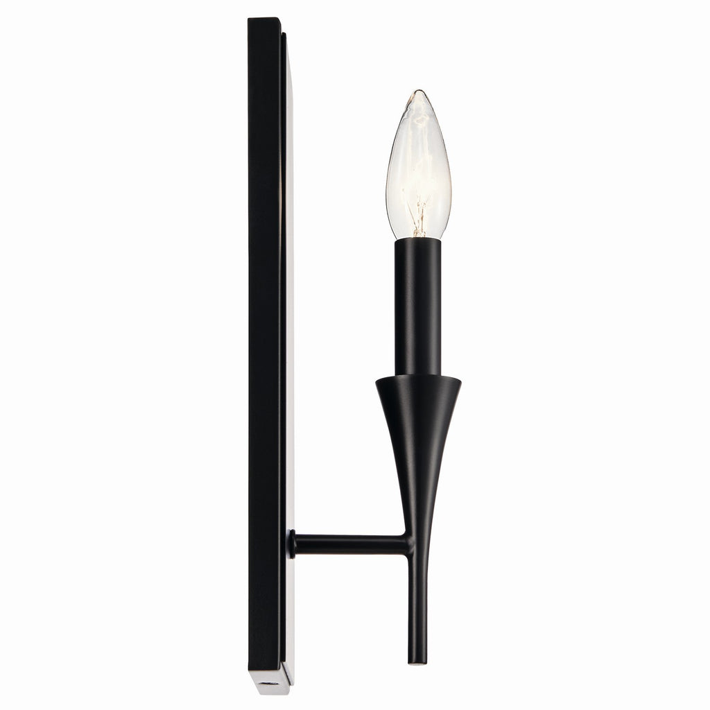 KICHLER 52694BK Alvaro 11.5 Inch 1 Light Wall Sconce In Black