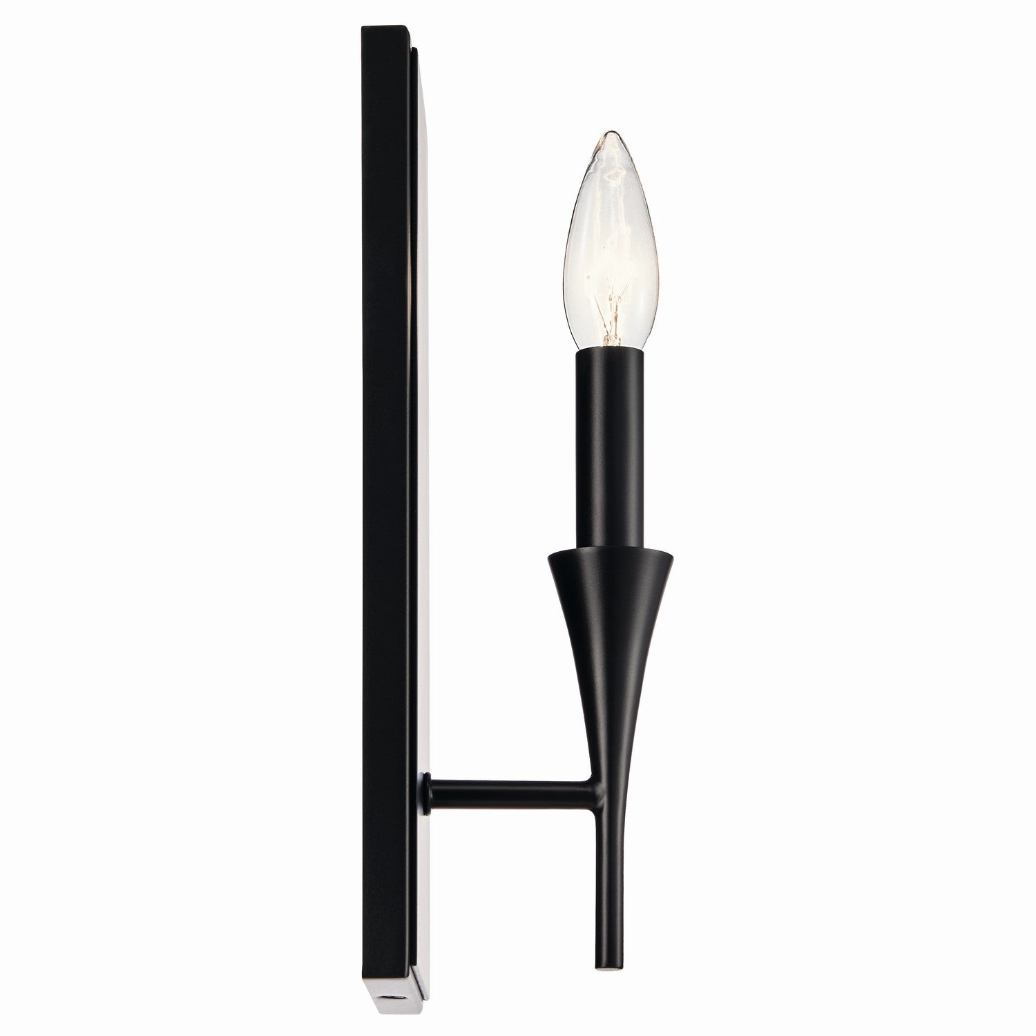 KICHLER 52694BK Alvaro 11.5 Inch 1 Light Wall Sconce In Black