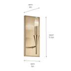 KICHLER 52694CPZ Alvaro 11.5 Inch 1 Light Wall Sconce In Champagne Bronze