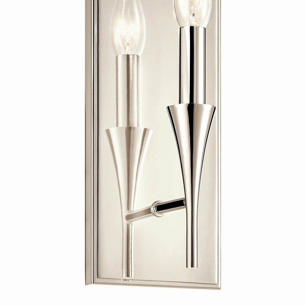 KICHLER 52694PN Alvaro 11.5 Inch 1 Light Wall Sconce In Polished Nickel