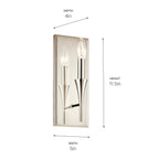 KICHLER 52694PN Alvaro 11.5 Inch 1 Light Wall Sconce In Polished Nickel