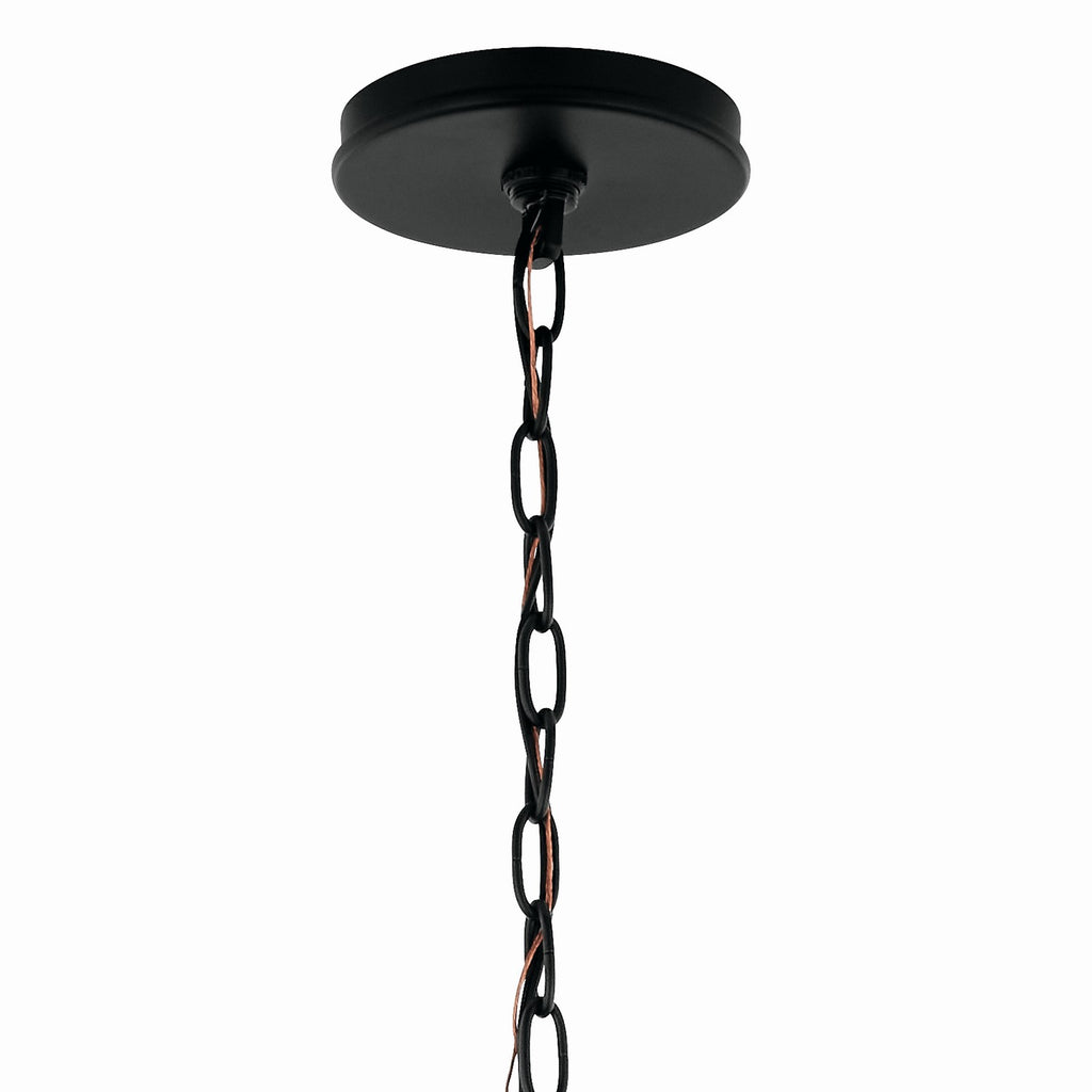KICHLER 52695BK Malene 32 Inch 6 Light Chandelier In Black