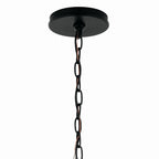 KICHLER 52695BK Malene 32 Inch 6 Light Chandelier In Black