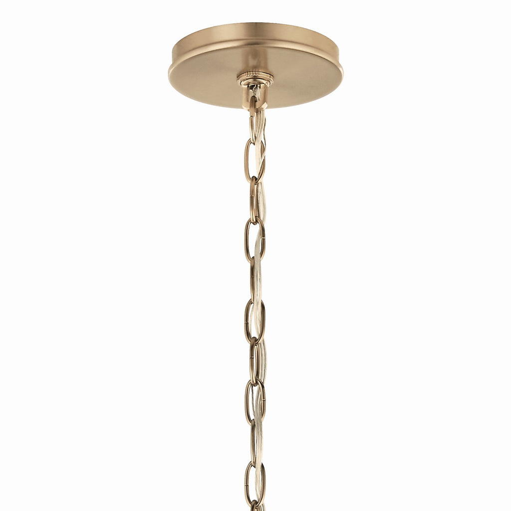 KICHLER 52695CPZ Malene 32 Inch 6 Light Chandelier In Champagne Bronze