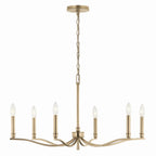 KICHLER 52695CPZ Malene 32 Inch 6 Light Chandelier In Champagne Bronze