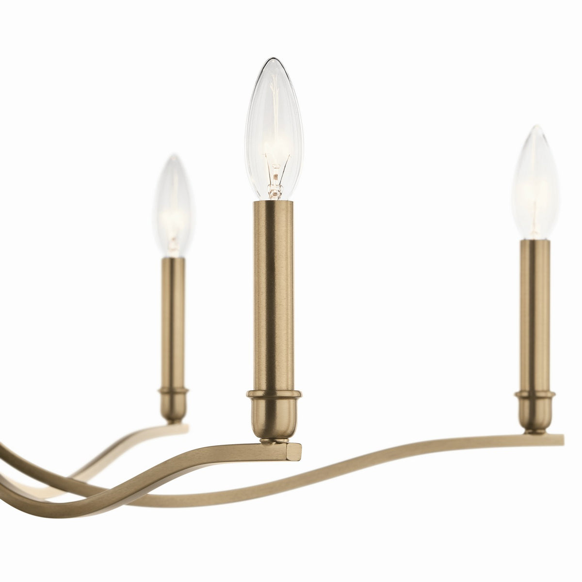 KICHLER 52695CPZ Malene 32 Inch 6 Light Chandelier In Champagne Bronze
