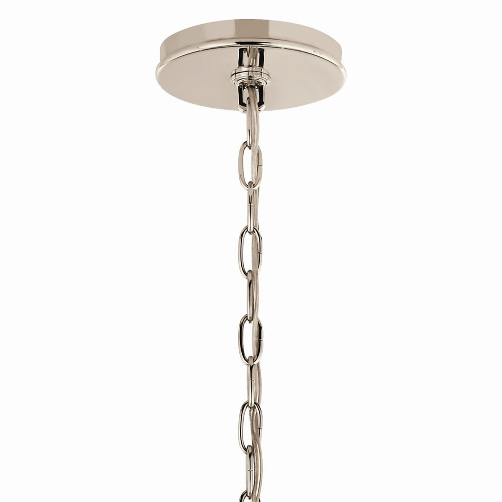 KICHLER 52695PN Malene 32 Inch 6 Light Chandelier In Polished Nickel