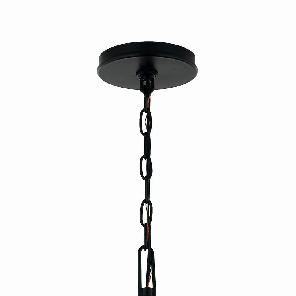 KICHLER 52696BK Malene 42 Inch 6 Light Chandelier In Black