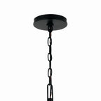 KICHLER 52696BK Malene 42 Inch 6 Light Chandelier In Black