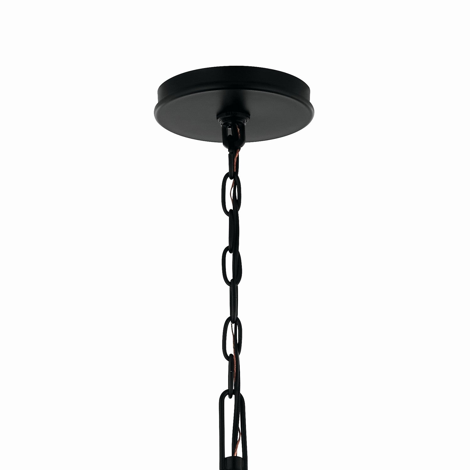 KICHLER 52696BK Malene 42 Inch 6 Light Chandelier In Black