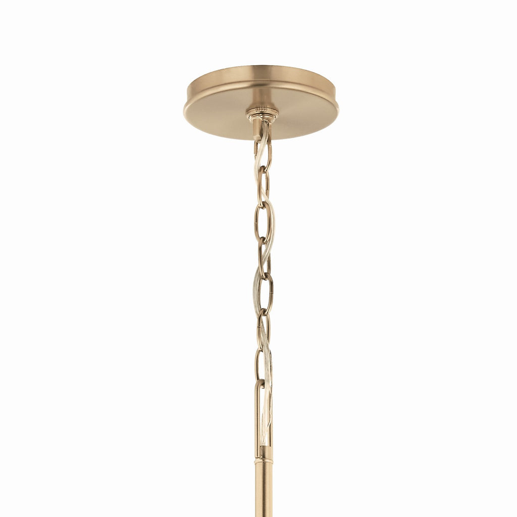 KICHLER 52696CPZ Malene 42 Inch 6 Light Chandelier In Champagne Bronze