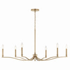 KICHLER 52696CPZ Malene 42 Inch 6 Light Chandelier In Champagne Bronze