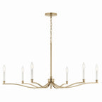 KICHLER 52696CPZ Malene 42 Inch 6 Light Chandelier In Champagne Bronze