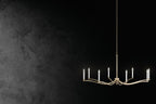KICHLER 52696CPZ Malene 42 Inch 6 Light Chandelier In Champagne Bronze