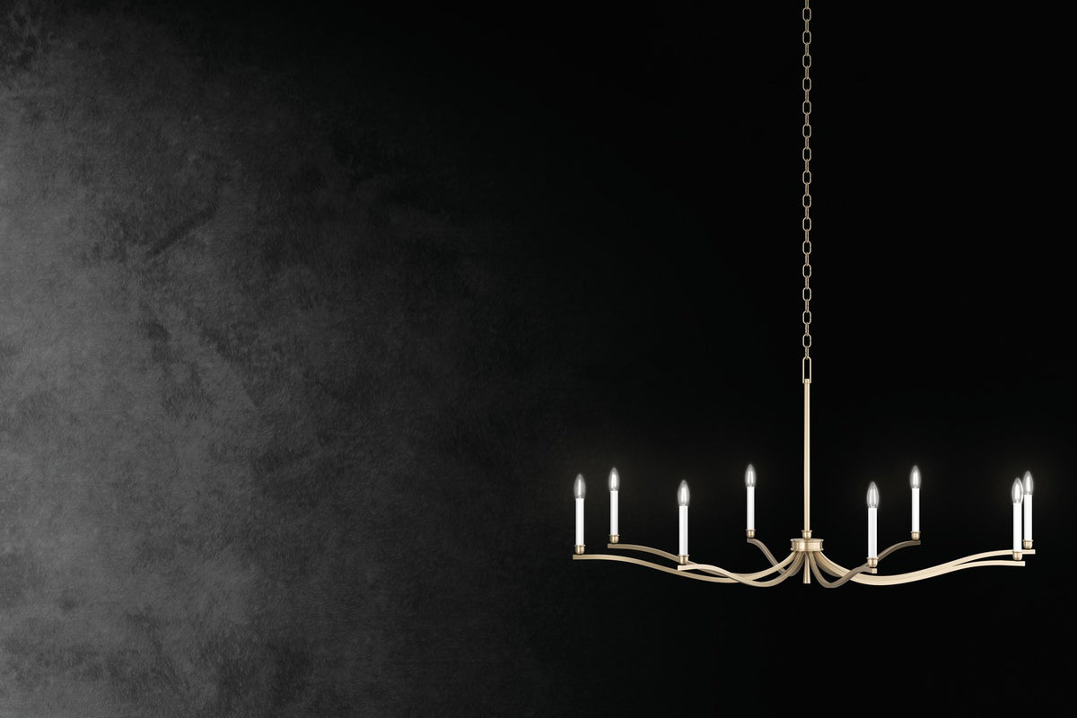 KICHLER 52696CPZ Malene 42 Inch 6 Light Chandelier In Champagne Bronze