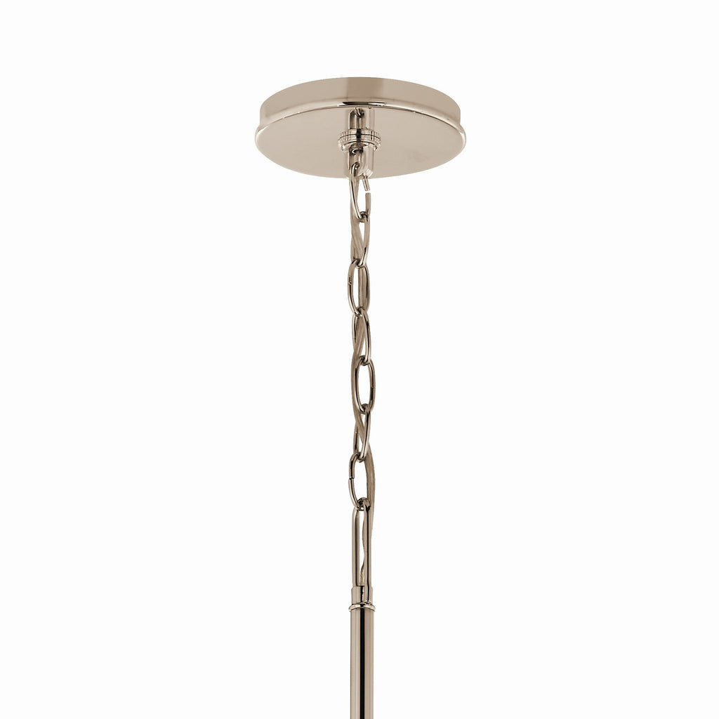 KICHLER 52696PN Malene 42 Inch 6 Light Chandelier In Polished Nickel