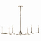 KICHLER 52696PN Malene 42 Inch 6 Light Chandelier In Polished Nickel