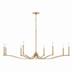 KICHLER 52697CPZ Malene 52 Inch 8 Light Chandelier In Champagne Bronze